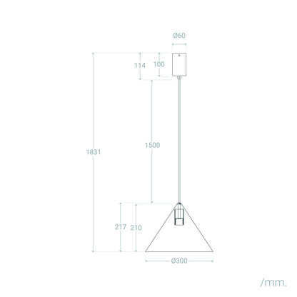 Lámpara Colgante LED 8W Aluminio Elise M