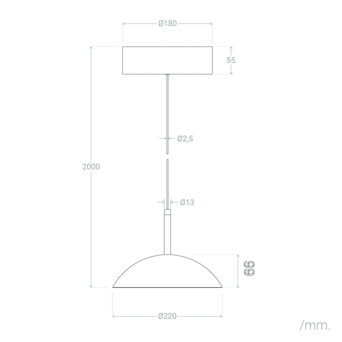 Lámpara Colgante LED 8W Regulable en Altura Metal CCT Seleccionable Shirak