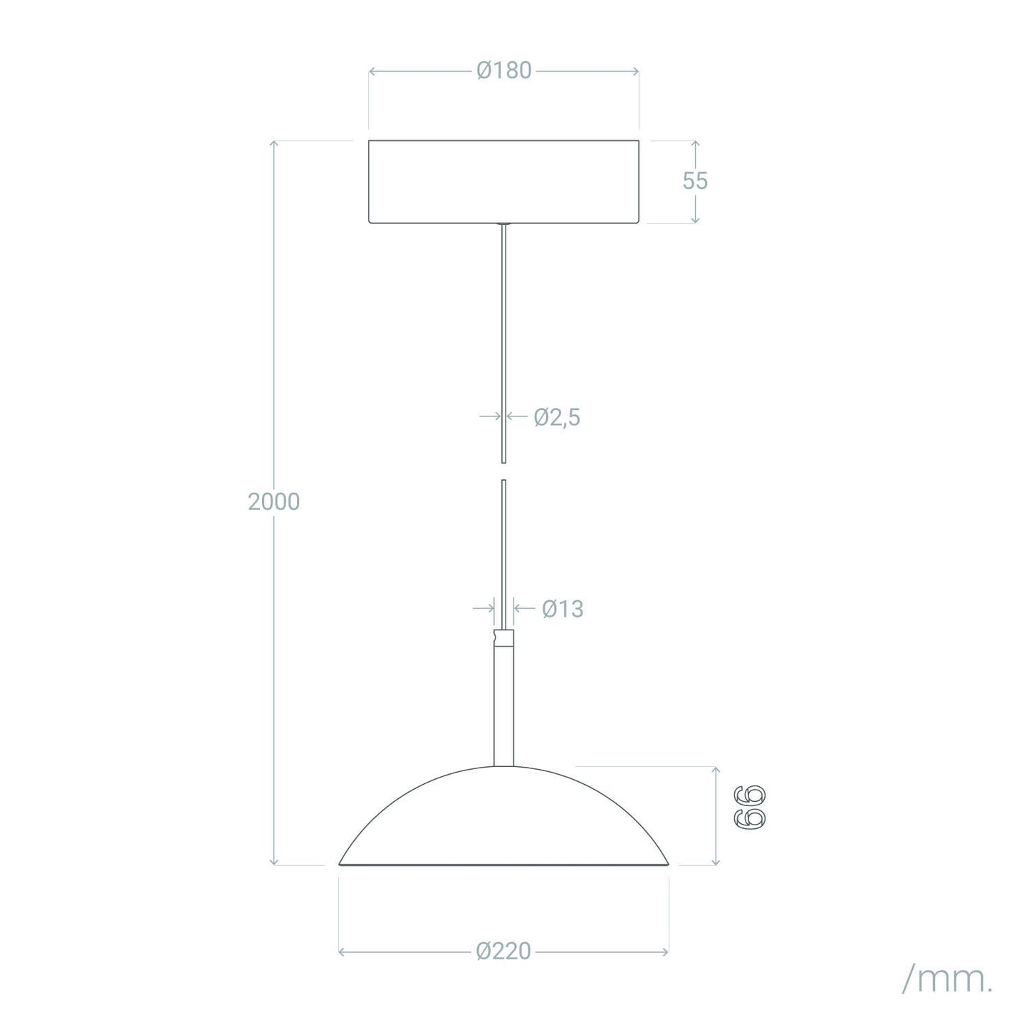 Lámpara Colgante LED 8W Regulable en Altura Metal CCT Seleccionable Shirak