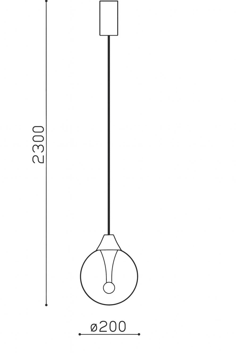 Lámpara Colgante LED Cristal Liborina
