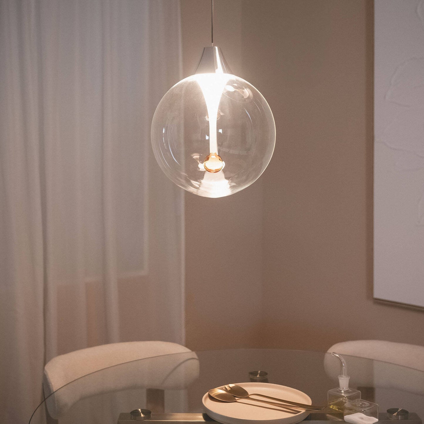 Lámpara Colgante LED Cristal Liborina