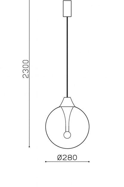 Lámpara Colgante LED Cristal Liborina