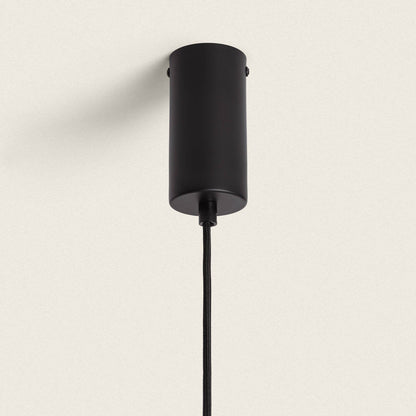 Lámpara Colgante Lineal LED 18W Metal y Cristal Kurna