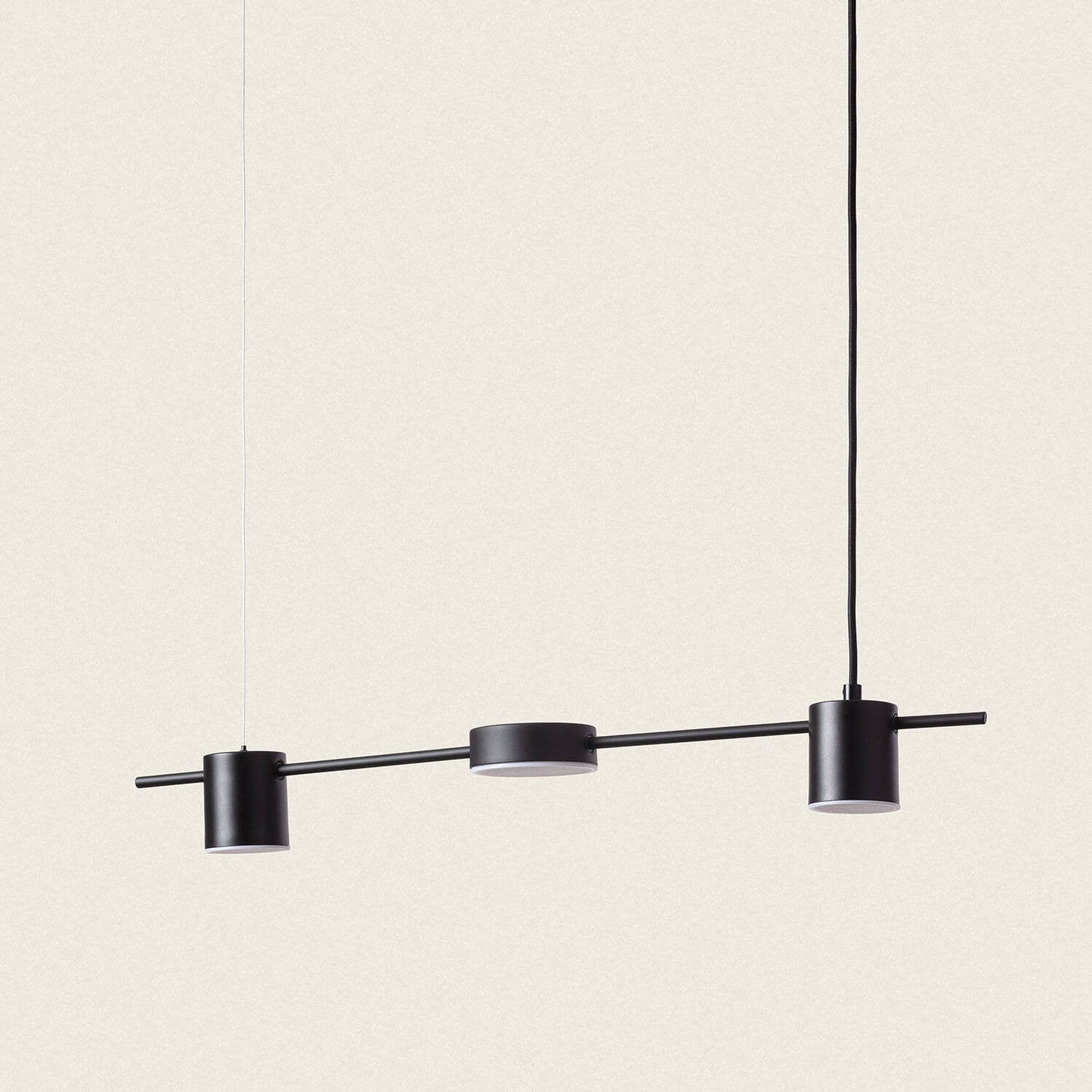 Lámpara Colgante Lineal LED 18W Metal y Cristal Kurna