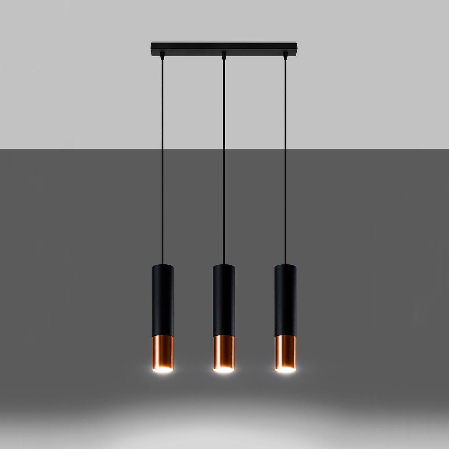 Lámpara Colgante Loopez 3L Metal SOLLUX