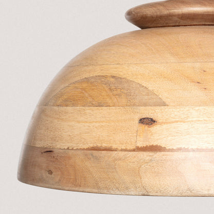 Lámpara Colgante Madera Zeil Solstice ILUZZIA