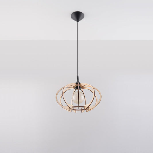 Lámpara Colgante Mandelino Madera SOLLUX