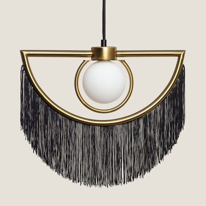 Lámpara Colgante Metal con Flecos Dalila
