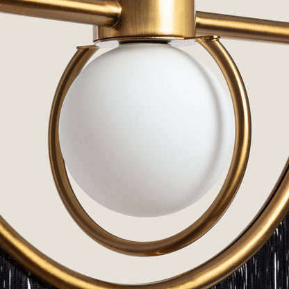 Lámpara Colgante Metal con Flecos Dalila