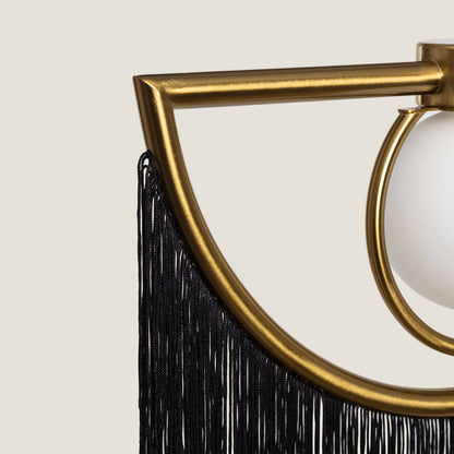 Lámpara Colgante Metal con Flecos Dalila