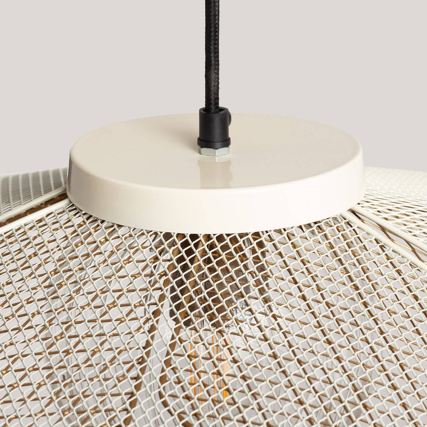 Lámpara Colgante Metal Cristal Pianella  ILUZZIA