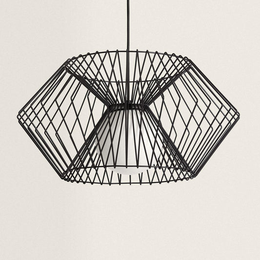 Lámpara Colgante Metal Kelsie Glass I