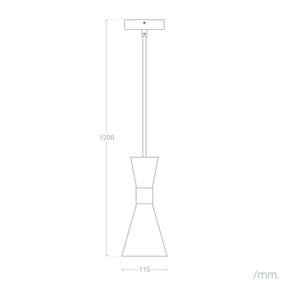 Lámpara Colgante Metal Jigger