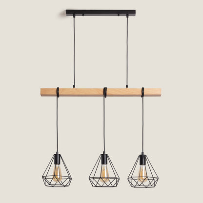 Lámpara Colgante Metal Sardo 3 Focos