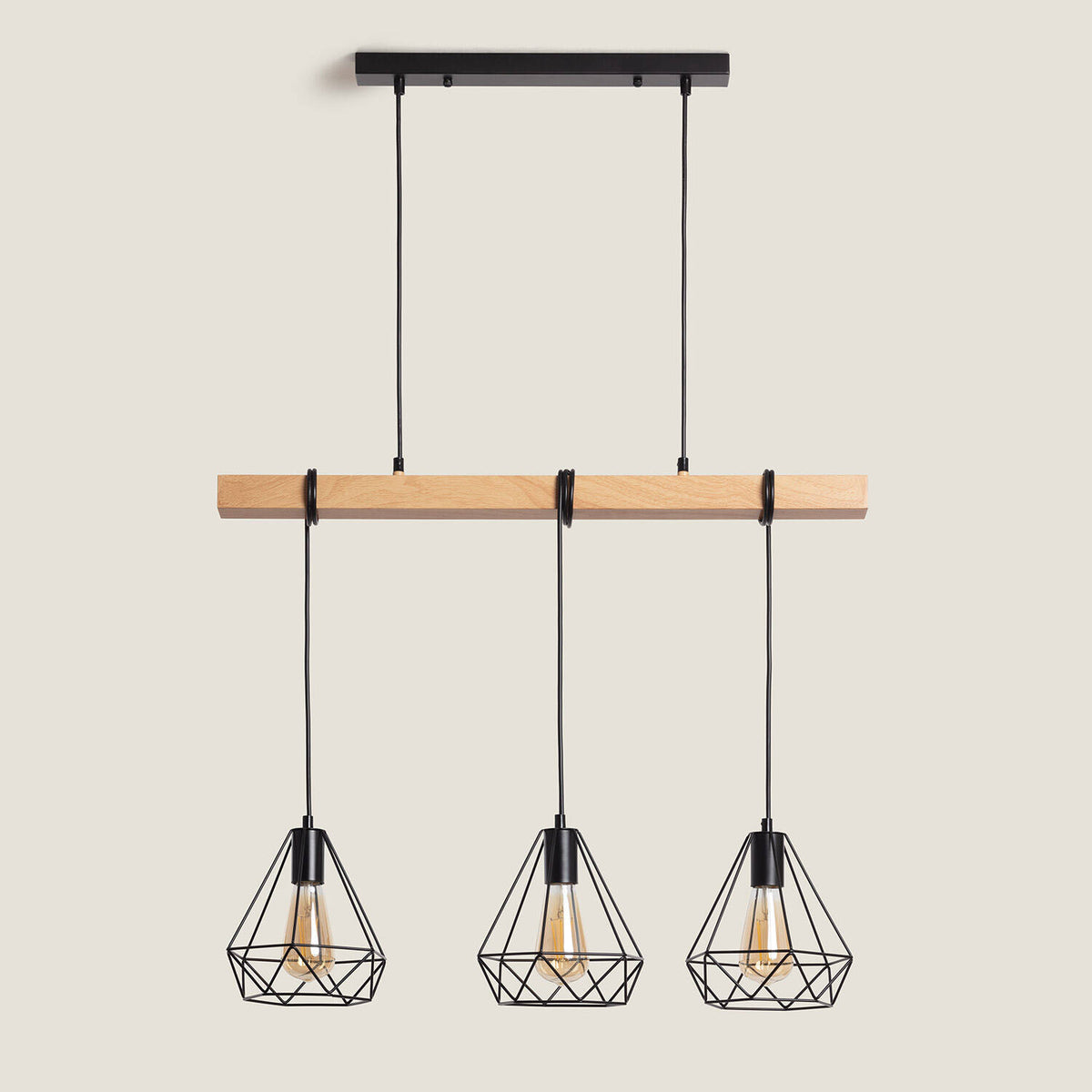 Lámpara Colgante Metal Sardo 3 Focos