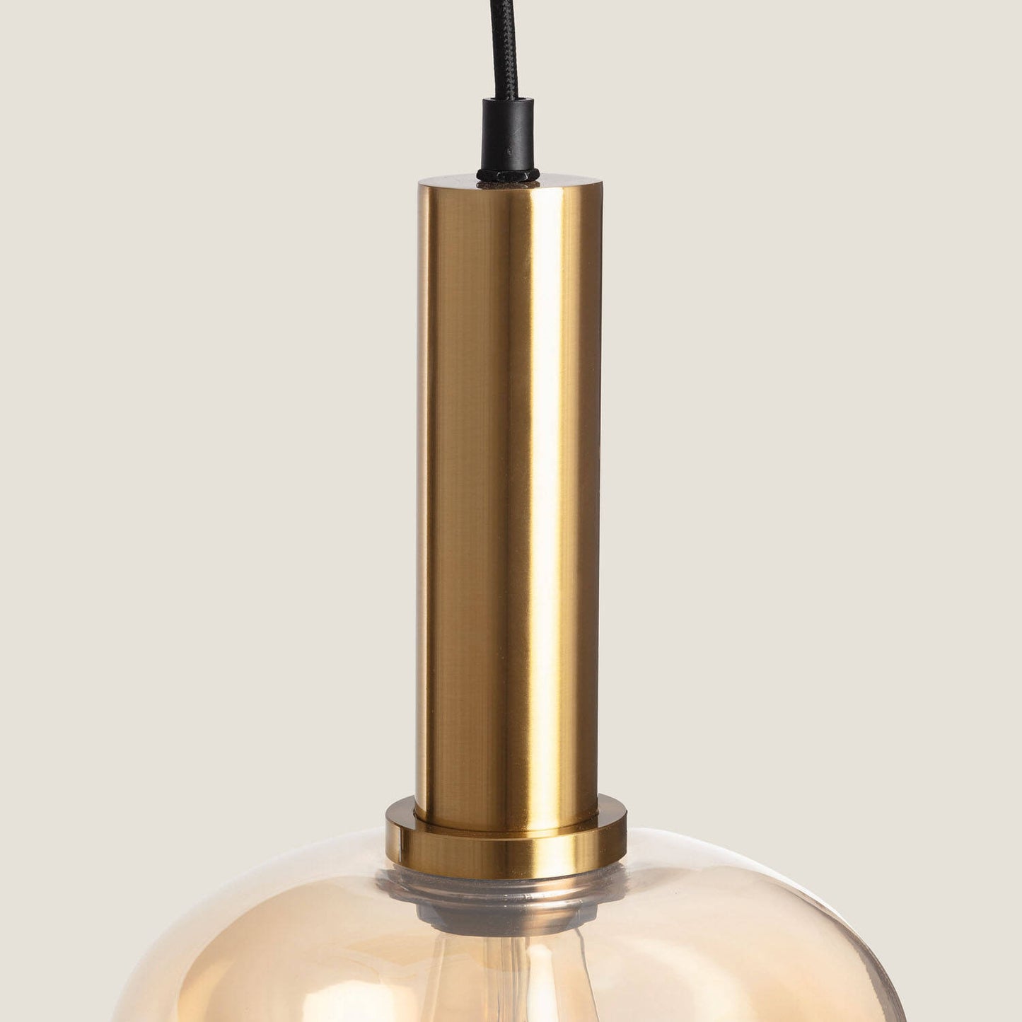 Lámpara Colgante Metal y Cristal Daira
