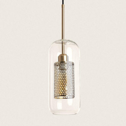 Lámpara Colgante Metal y Cristal Julieta Lungo