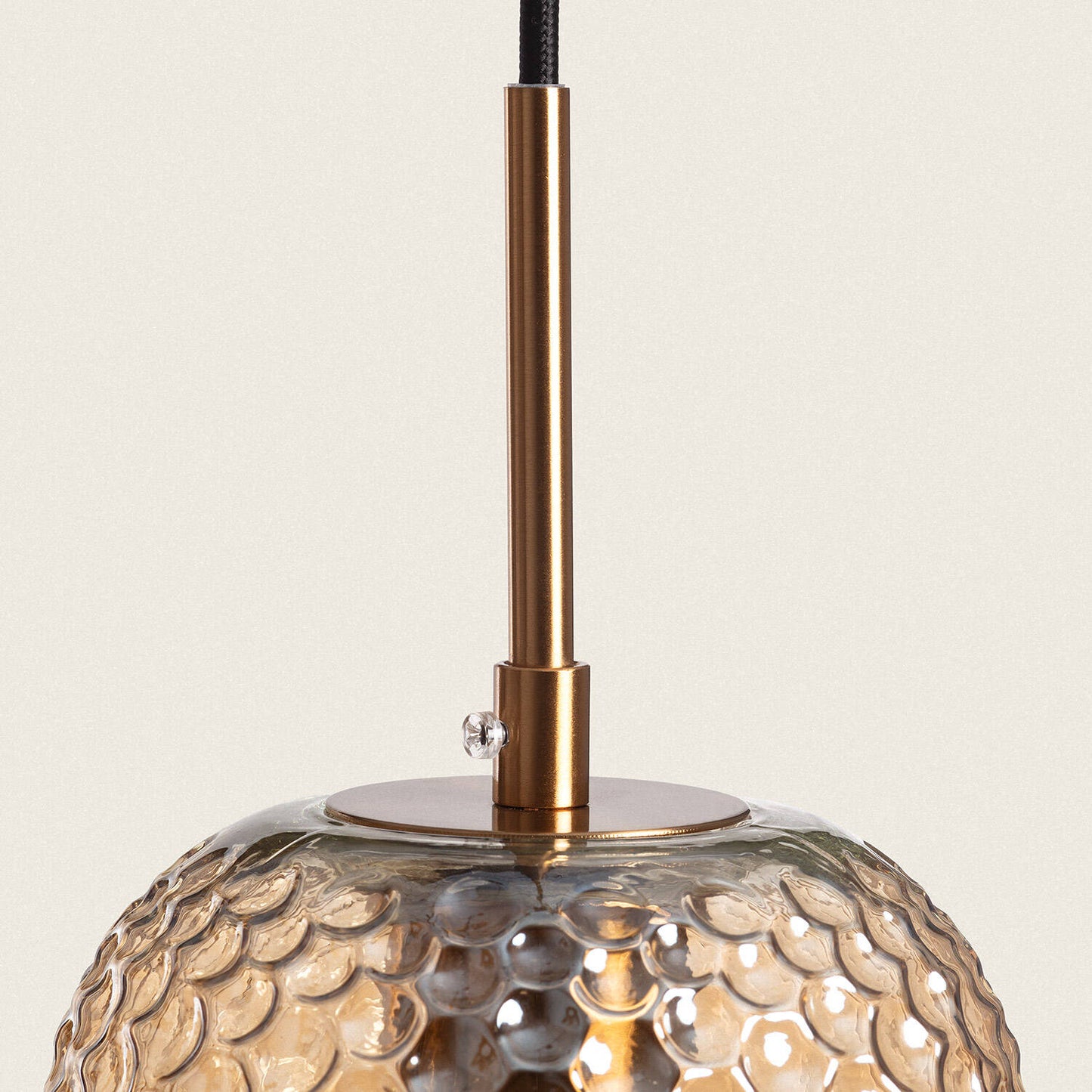 Lámpara Colgante Metal y Cristal Large Bernie
