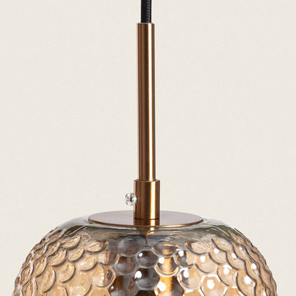 Lámpara Colgante Metal y Cristal Large Bernie