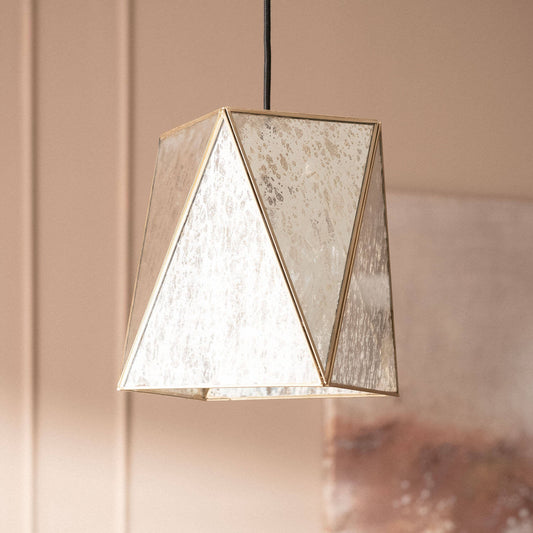 Lámpara Colgante Metal y Cristal Mattina ILUZZIA