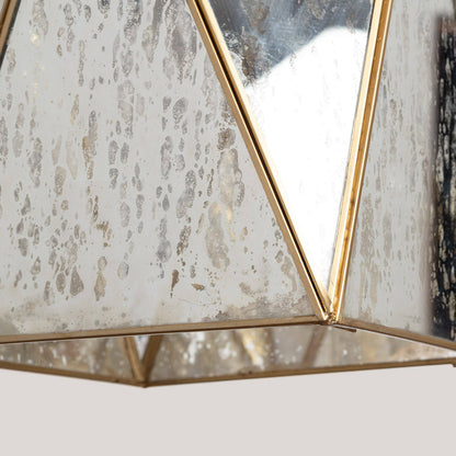 Lámpara Colgante Metal y Cristal Mattina ILUZZIA