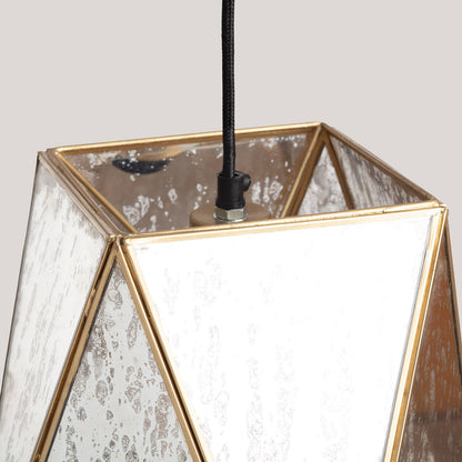 Lámpara Colgante Metal y Cristal Mattina ILUZZIA