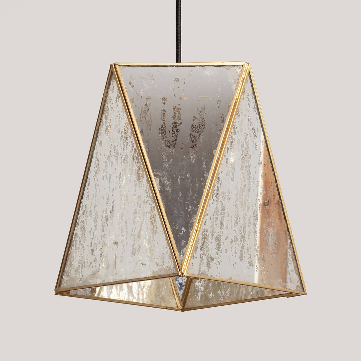 Lámpara Colgante Metal y Cristal Mattina ILUZZIA
