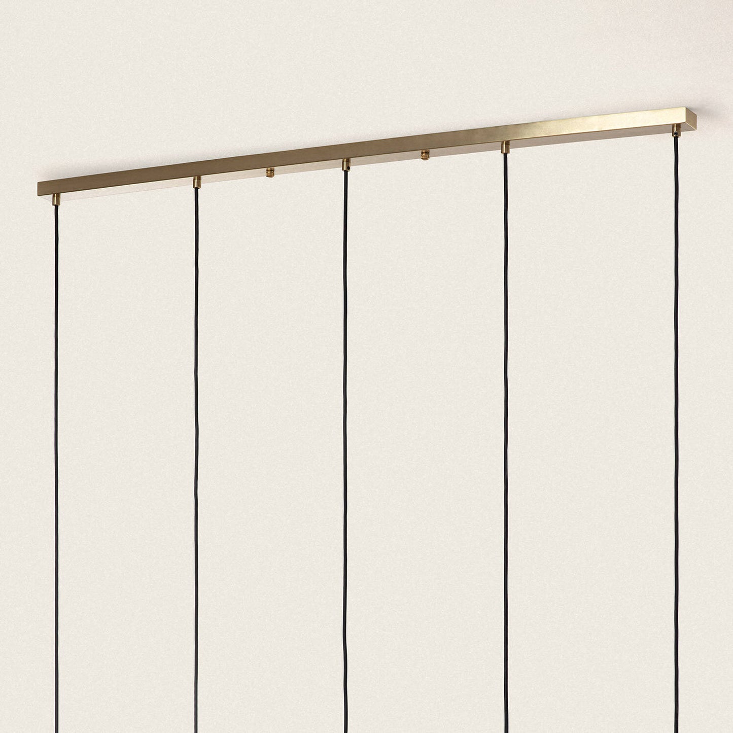 Lámpara Colgante Metal y Cristal Moonlight Brass 5 Focos