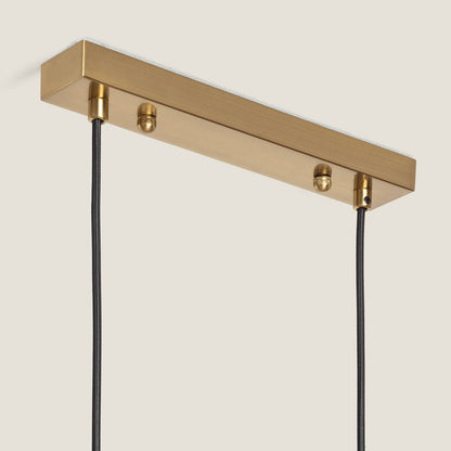 Lámpara Colgante Metal y Cristal Moonlight Brass 6 Focos