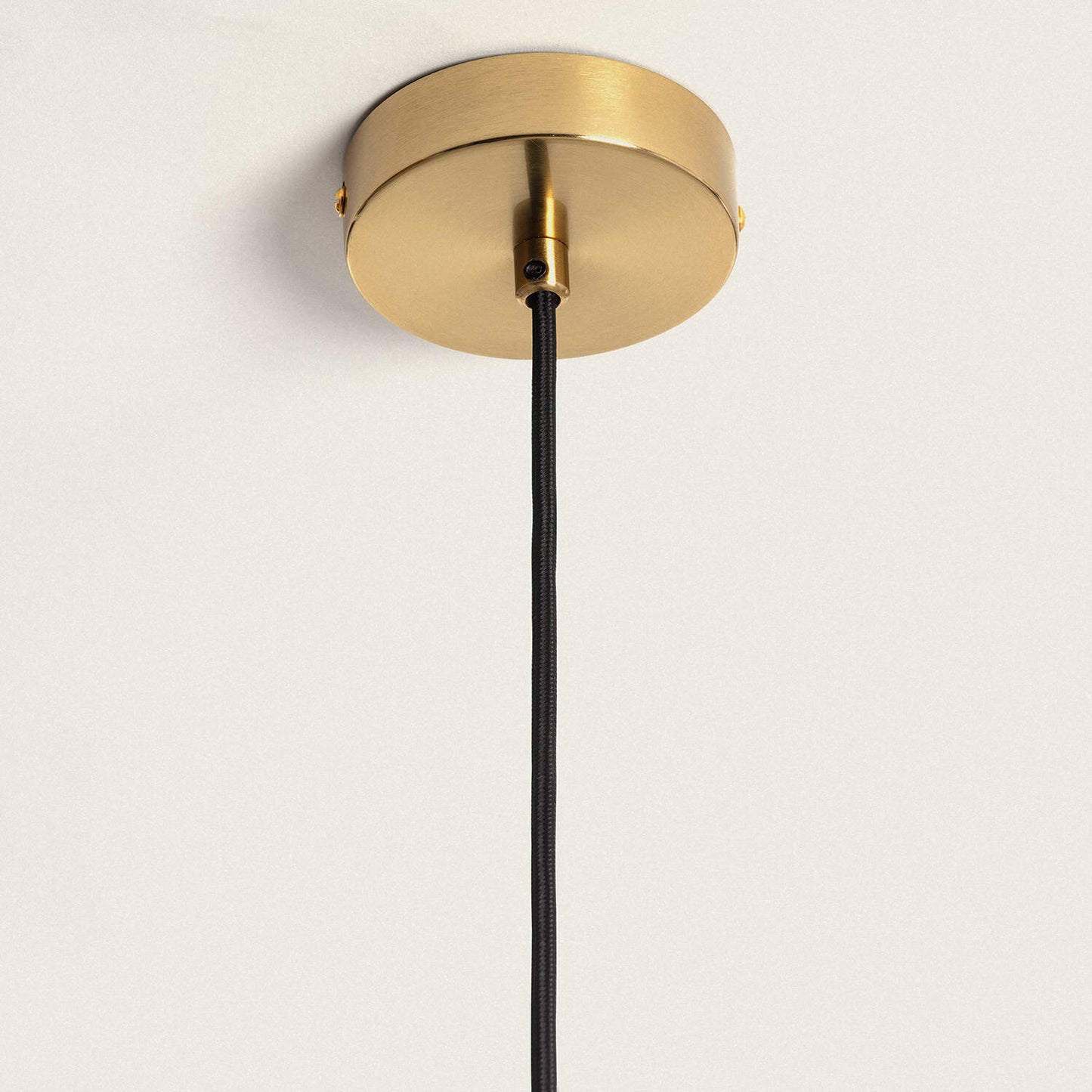 Lámpara Colgante Metal y Cristal Moonlight Brass