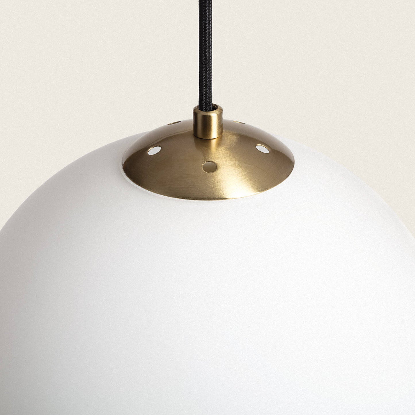 Lámpara Colgante Metal y Cristal Moonlight Brass