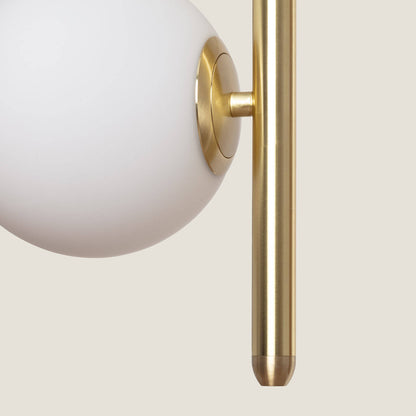 Lámpara Colgante Metal y Cristal Moonlight Doble