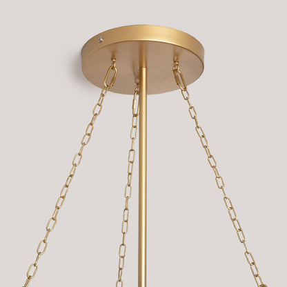 Lámpara Colgante Metal y Cristal Octagon  ILUZZIA