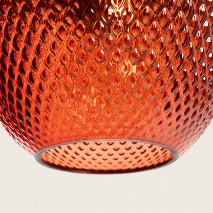Lámpara Colgante Metal y Cristal Red Stiklu