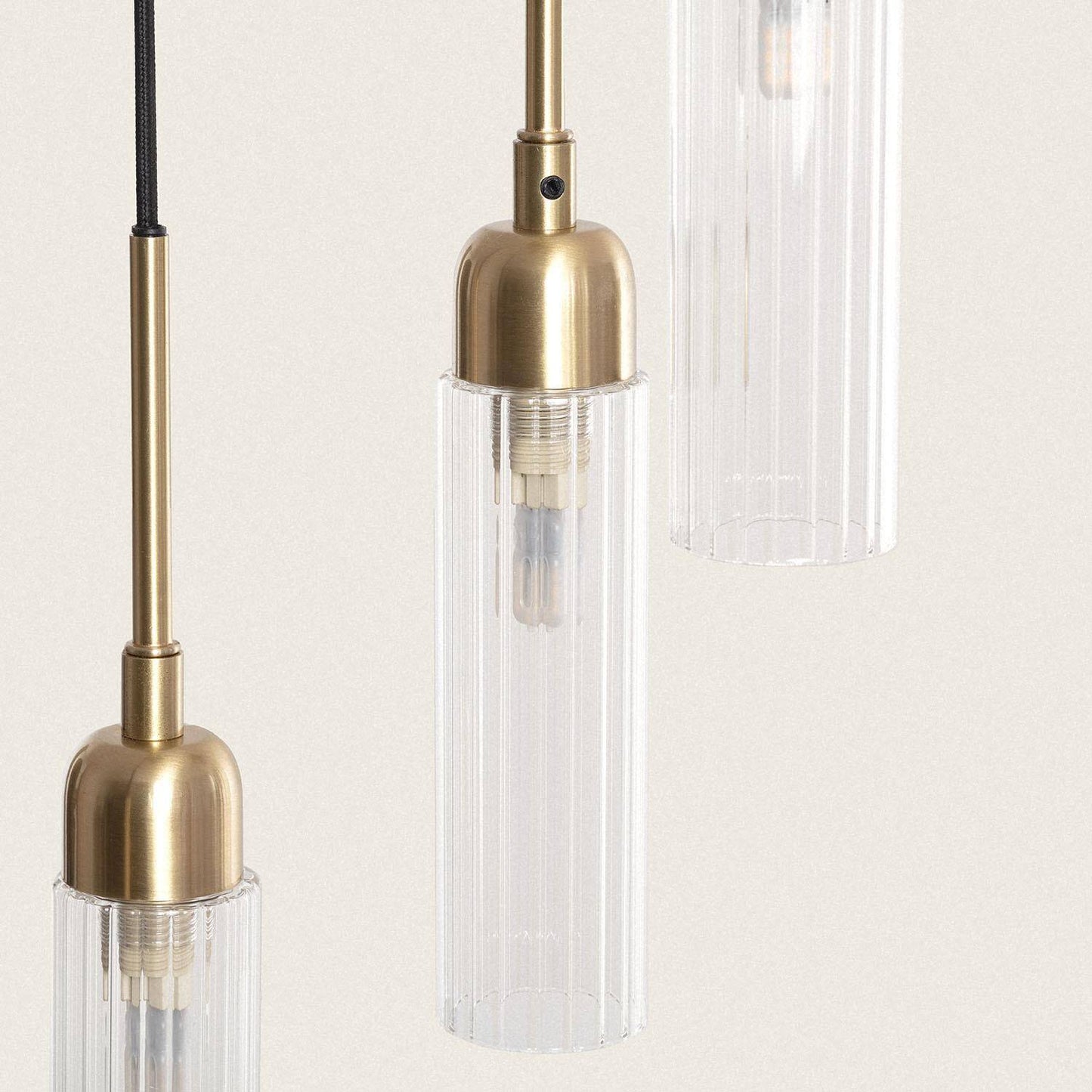 Lámpara Colgante Metal y Cristal Sest Iraide