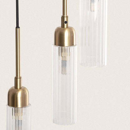 Lámpara Colgante Metal y Cristal Sest Iraide
