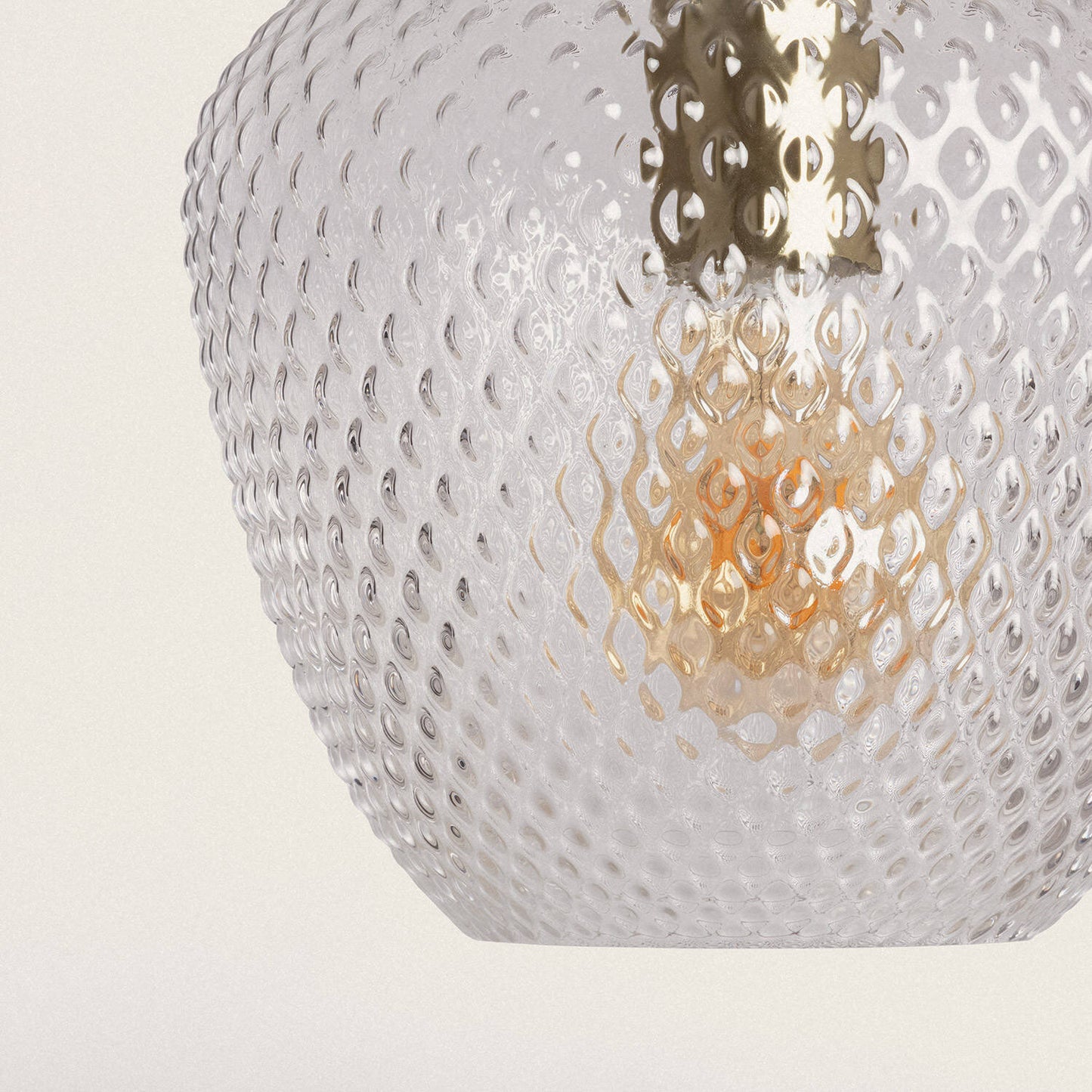 Lámpara Colgante Metal y Cristal Stiklu