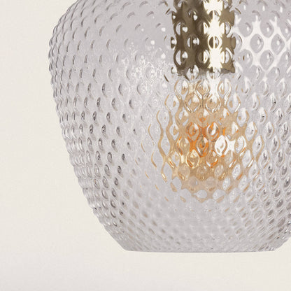 Lámpara Colgante Metal y Cristal Stiklu