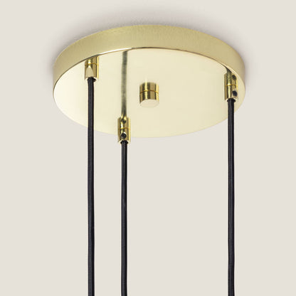 Lámpara Colgante Metal y Cristal Tri Baudelaire