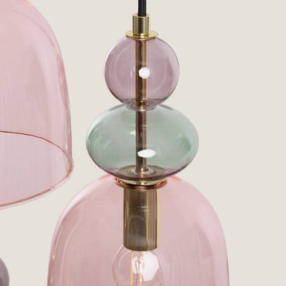 Lámpara Colgante Metal y Cristal Tri Baudelaire