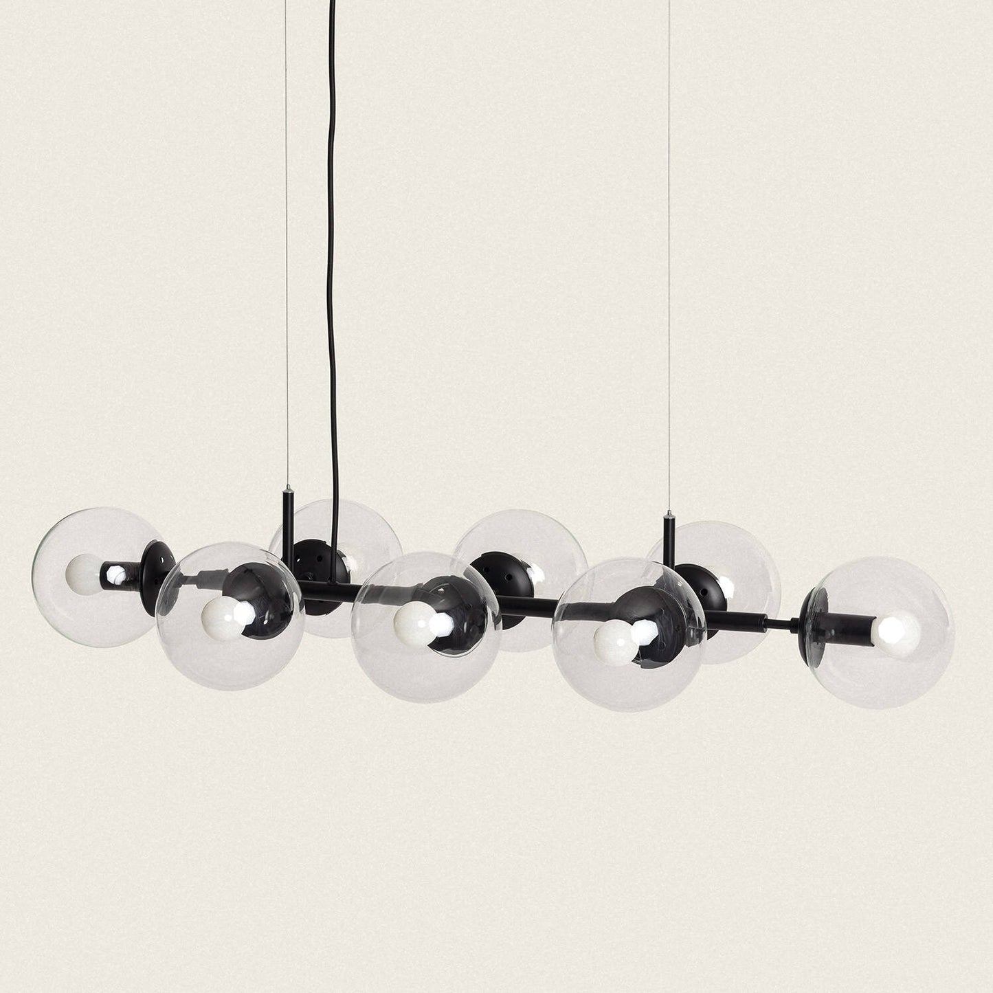 Lámpara Colgante Metal y Cristal Wassily 8 Focos