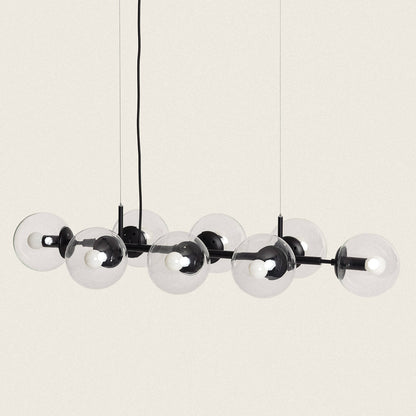 Lámpara Colgante Metal y Cristal Wassily 8 Focos