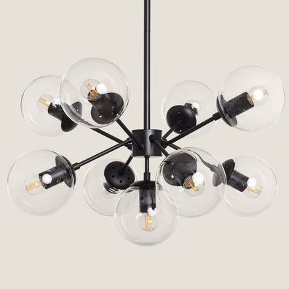 Lámpara Colgante Metal y Cristal Wassily 9 Focos