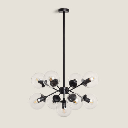 Lámpara Colgante Metal y Cristal Wassily 9 Focos