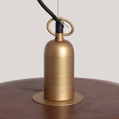 Lámpara Colgante Metal y Madera Alika ILUZZIA