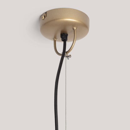 Lámpara Colgante Metal y Madera Alika ILUZZIA