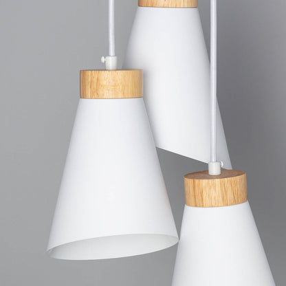 Lámpara Colgante Aluminio y Madera Itai