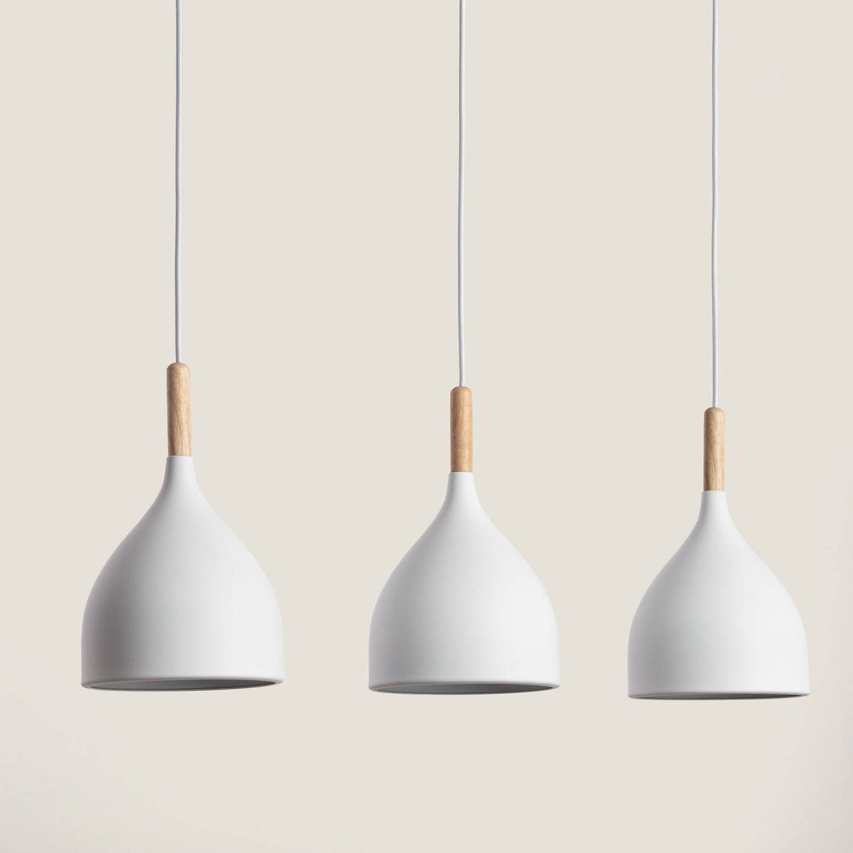 Lámpara Colgante Metal y Madera Karlek