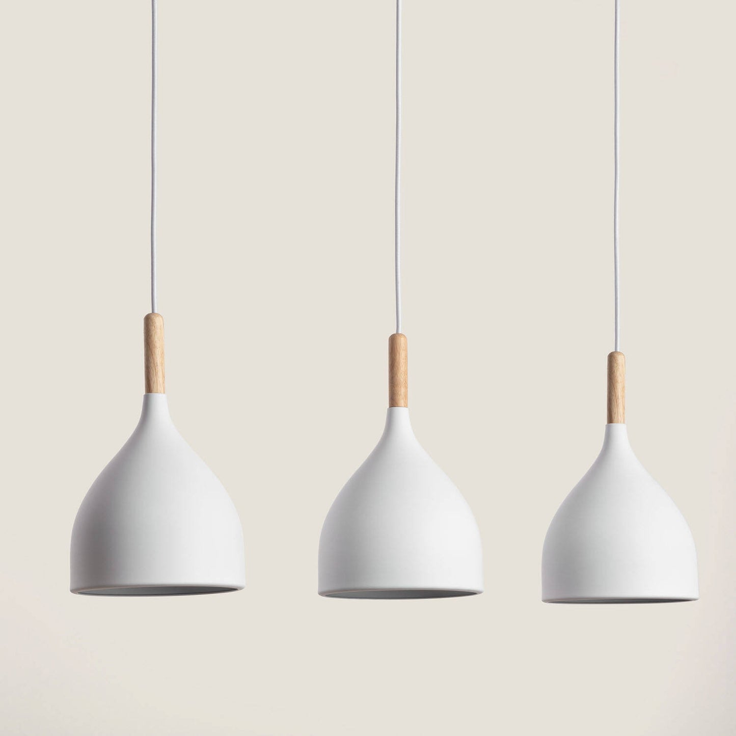 Lámpara Colgante Metal y Madera Karlek