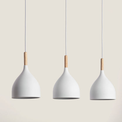 Lámpara Colgante Metal y Madera Karlek